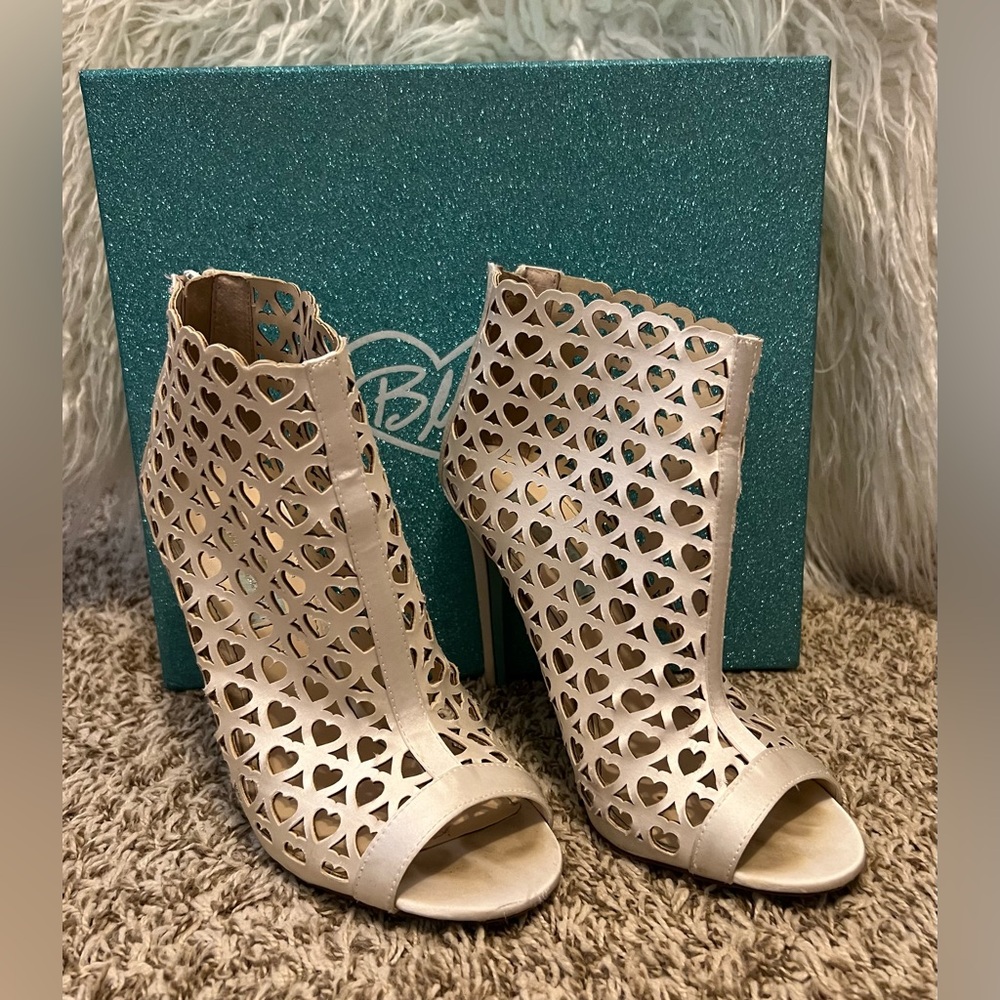 Betsey Johnson Bootie with Heart Cutouts